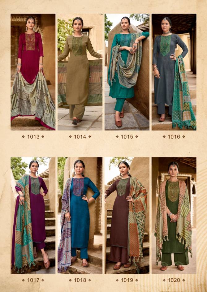 Naziya By Levisha Heavy Pashmina Dress Material Catalog